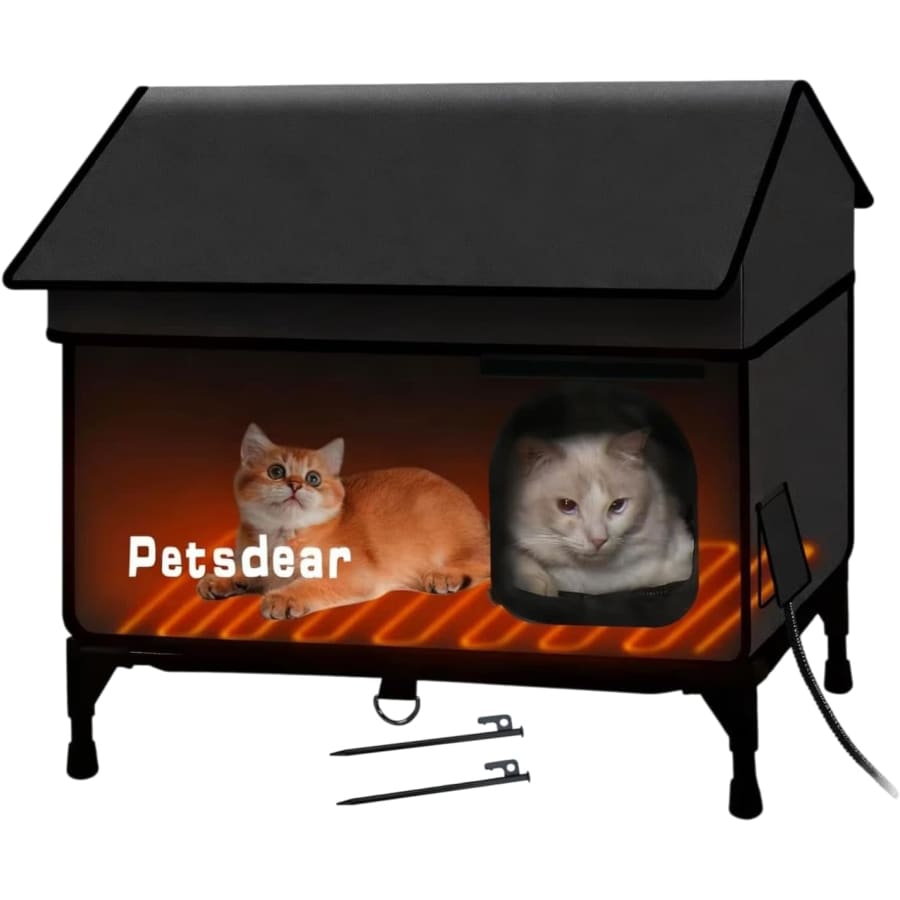 Petsdear Heated Outdoor Cat House: $75.99