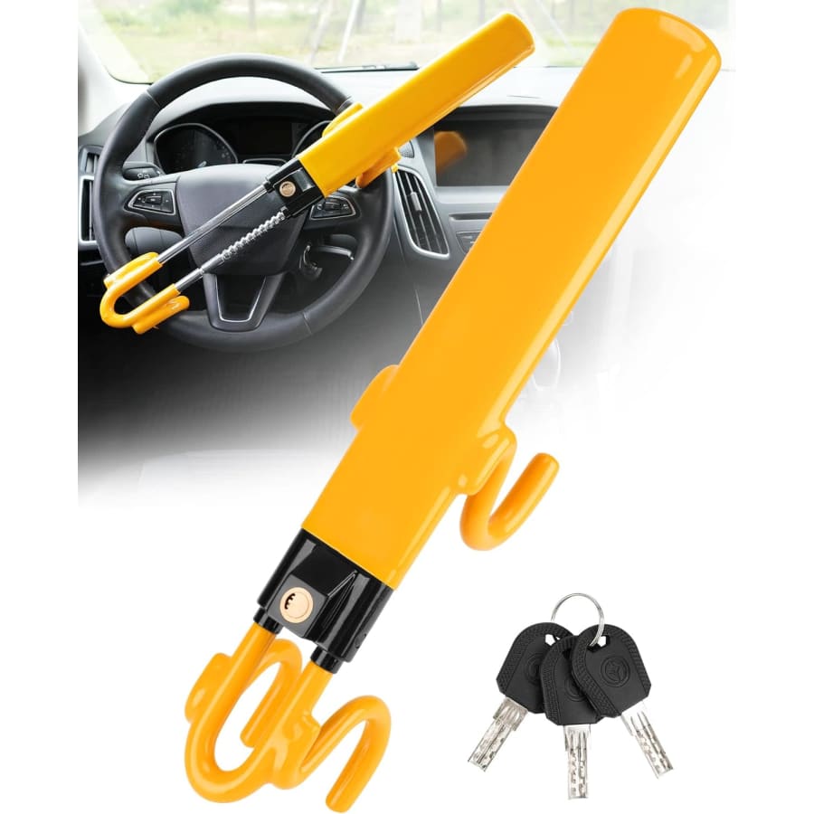 Tevlaphee Steering Wheel Lock w/ 3 Keys: $32