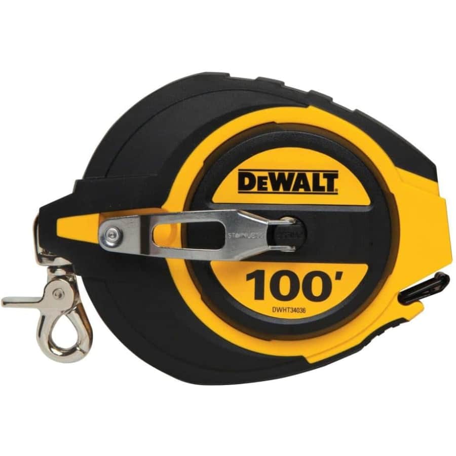 DeWalt 100-Foot Tape Measure: $17 DeWalt 100-Foot Tape Measure: $17