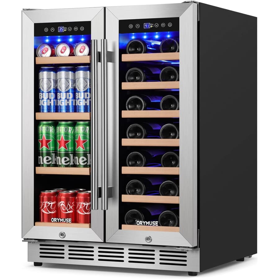 24'' Dual Zone Wine and Beverage Refrigerator: $595 24'' Dual Zone Wine and Beverage Refrigerator: $595