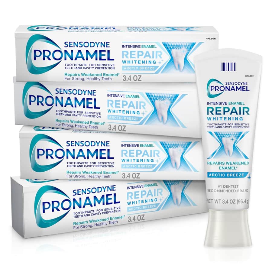 Sensodyne Pronamel Intensive Enamel Repair + Whitening Toothpaste 4-Pack: $16 via Sub & Save