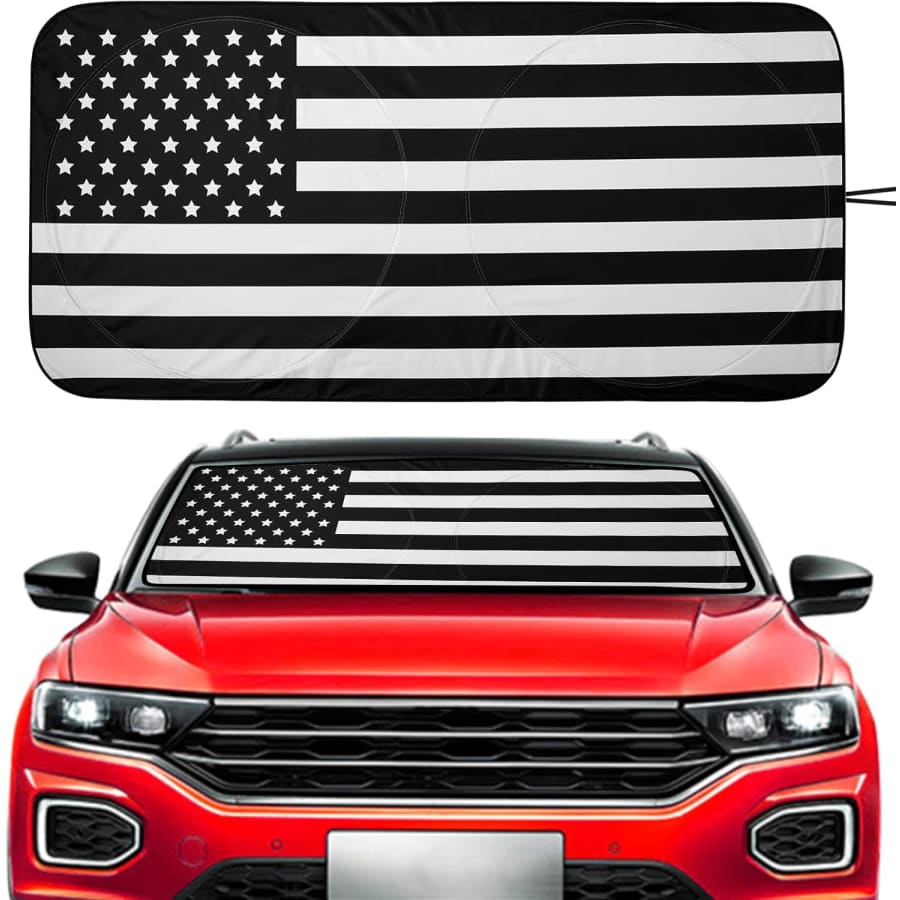 U.S. Flag Windshield Sun Shade: $6