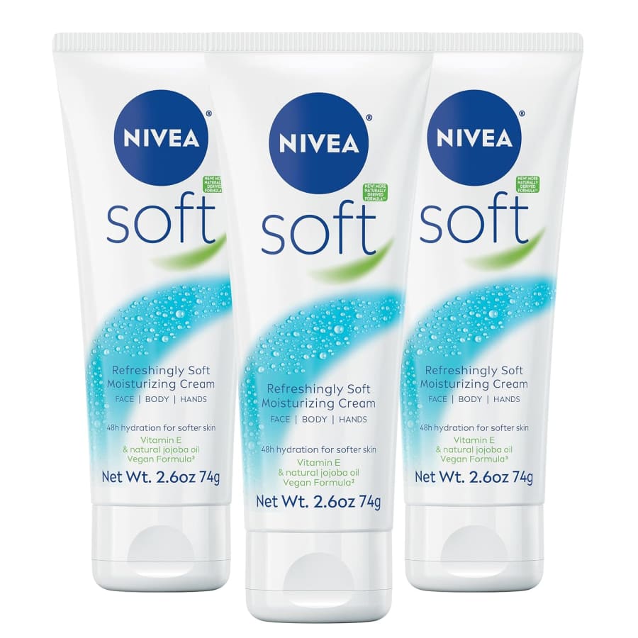Nivea Soft 2.6-oz. Moisturizing Cream 3-Pack: $6.40 w/ Subscribe & Save