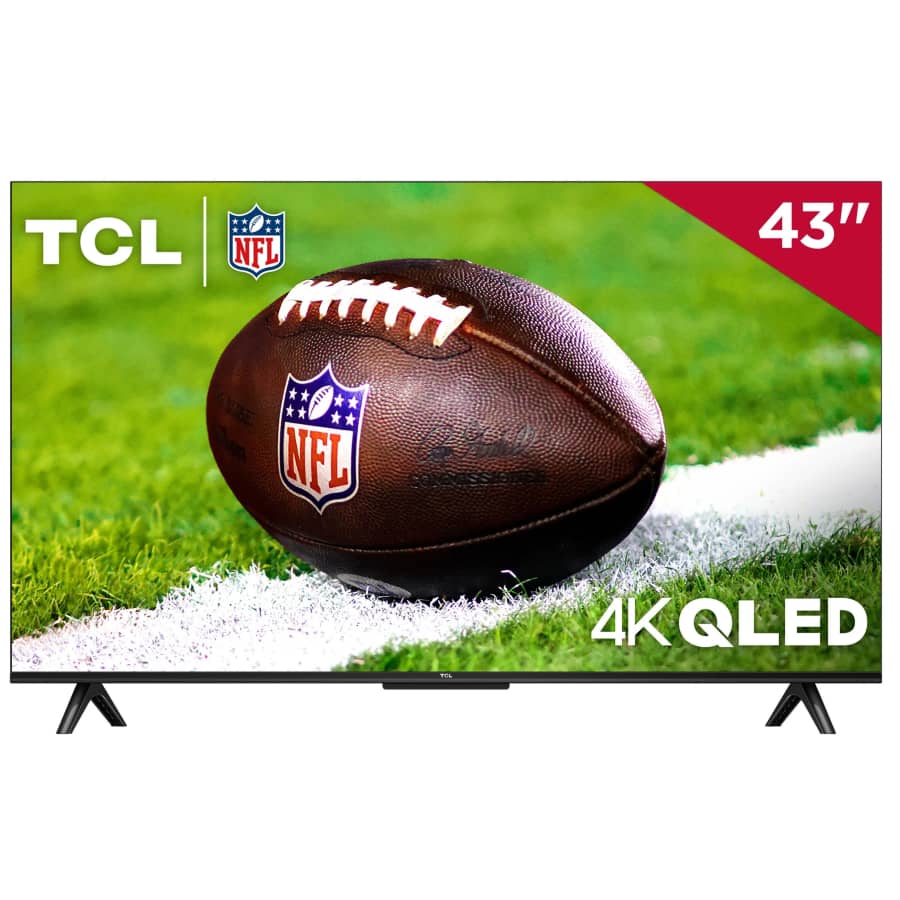 TCL 43" Q-Class 4K UHD HDR QLED Smart TV (2024): $198 TCL 43" Q-Class 4K UHD HDR QLED Smart TV (2024): $198