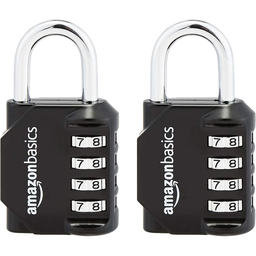 Amazon Basics 4-Digit Combination Padlock 2-Pack: $6 Amazon Basics 4-Digit Combination Padlock 2-Pack: $6