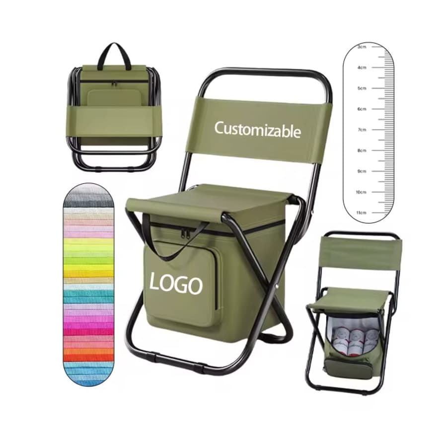 Portable 3-in-1 Outdoor Folding Chair with Storage Bag: 2 for $5.80