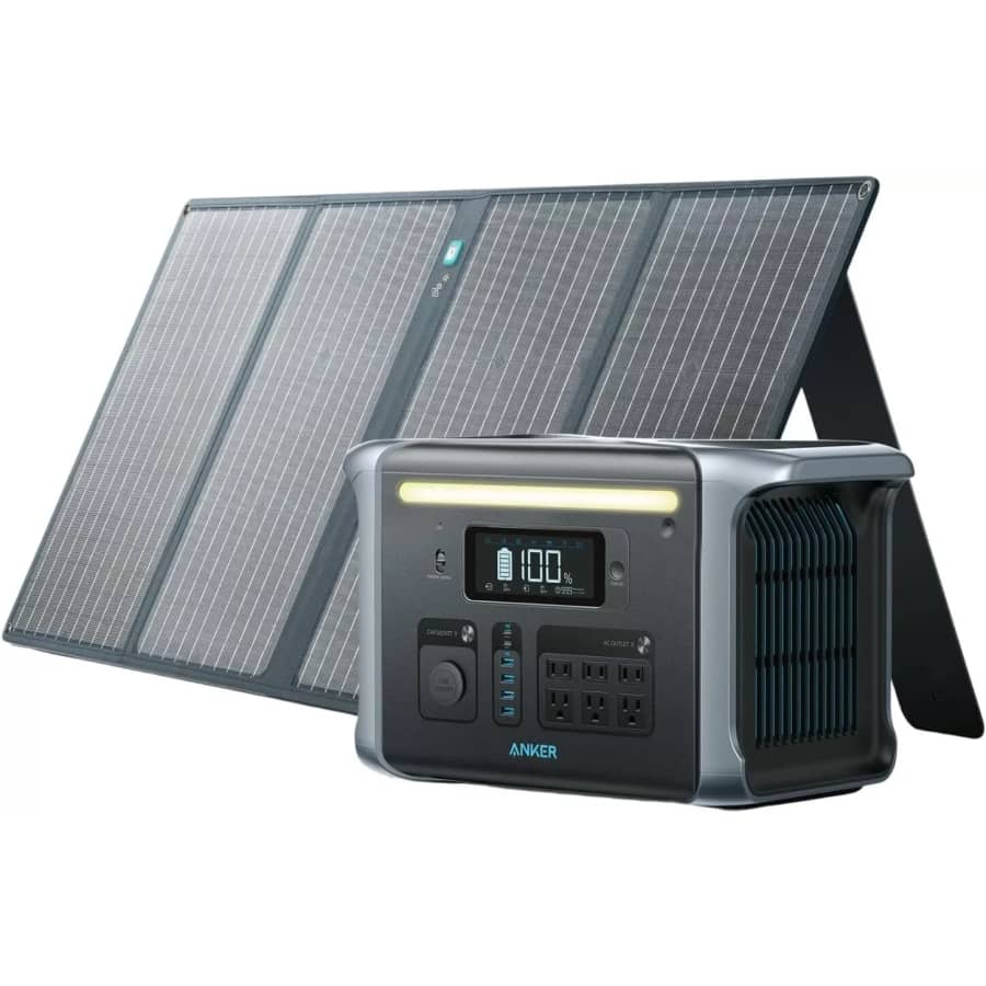 Anker 1,229Wh Portable Solar Generator Power Station w/ 100W Solar Panel: $780 Anker 1,229Wh Portable Solar Generator Power Station w/ 100W Solar Panel: $780
