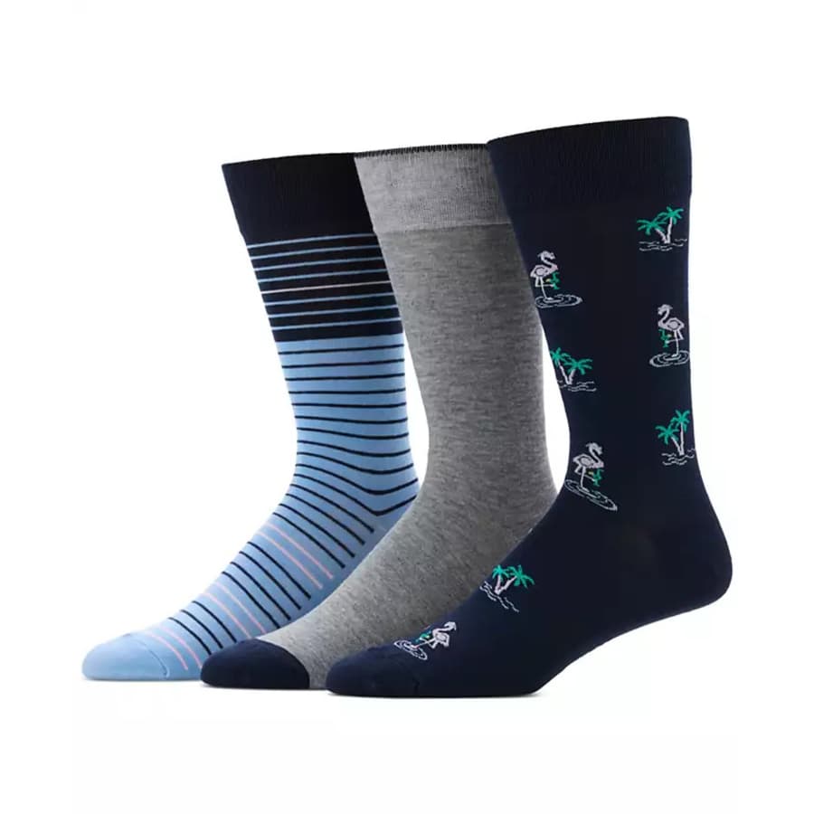 Perry Ellis Portfolio Men's Novelty Crew Socks 3-Pack: $5.93 Perry Ellis Portfolio Men's Novelty Crew Socks 3-Pack: $5.93