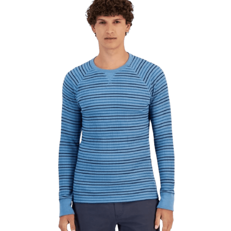 Sun + Stone Men's Josh Thermal Crewneck Shirt: $11.73