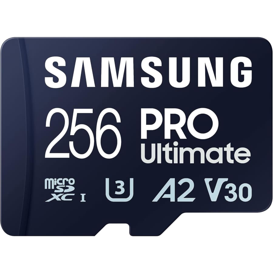 Samsung PRO Ultimate 256GB microSD Memory Card + Adapter: $24.99 at checkout Samsung PRO Ultimate 256GB microSD Memory Card + Adapter: $24.99 at checkout
