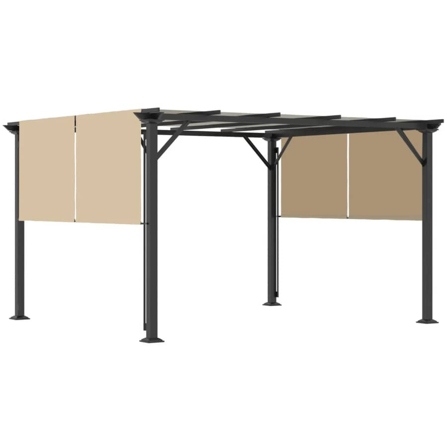 Outsunny 12 x 10-Foot Retractable Pergola: $319.99