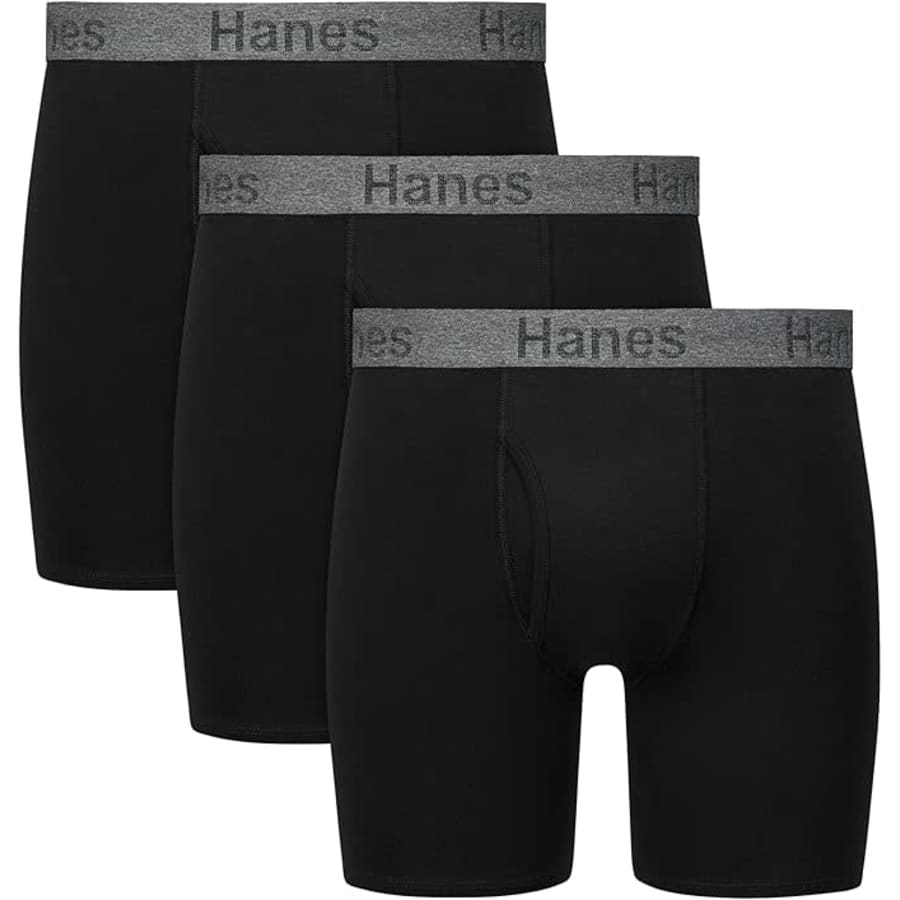 Hanes Men's Stay Dry Pouch Boxer Brief 3-Pack: $9.65