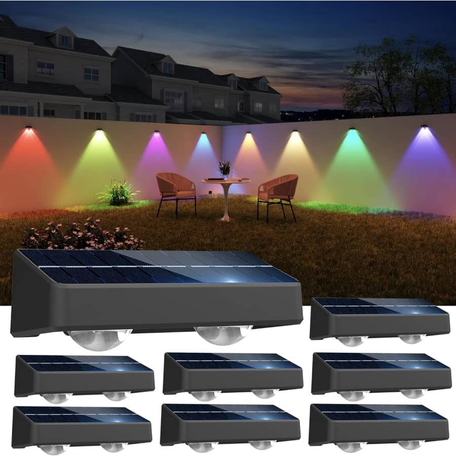 Nibuuecer Solar Fence Lights 8-Pack: $20.39