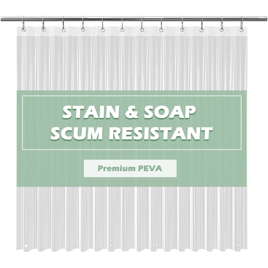 72" x 72" Clear Shower Curtain Liner: $4.89 72" x 72" Clear Shower Curtain Liner: $4.89