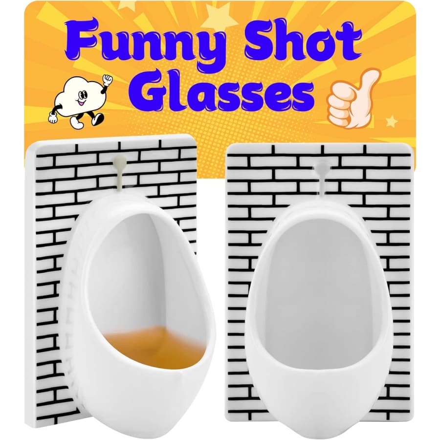 Urinal Shot Glasses Set: $2.39