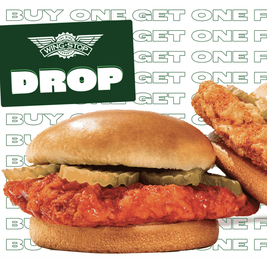 Wingstop Chicken Sandwiches: Buy one get one free Wingstop Chicken Sandwiches: Buy one get one free