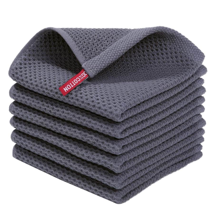 Smiry Waffle Weave Dish Cloth 6-Pack: $7.99 Smiry Waffle Weave Dish Cloth 6-Pack: $7.99