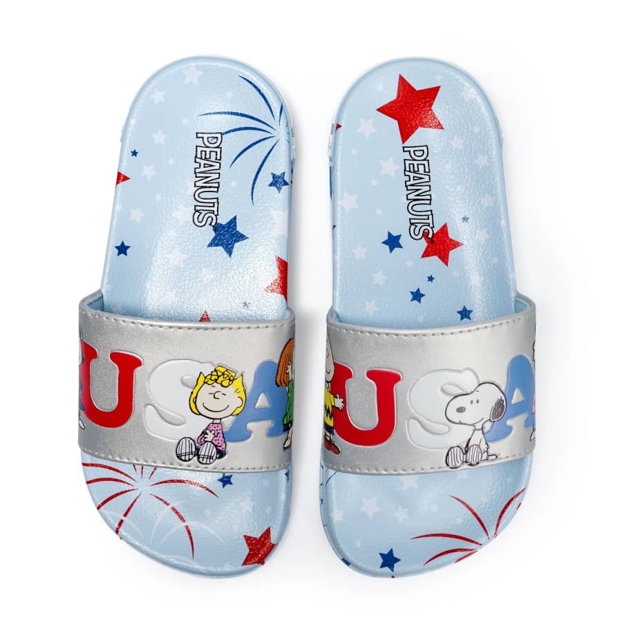 Ground Up Women's Peanuts Americana Slide Sandals: $12.99 Ground Up Women's Peanuts Americana Slide Sandals: $12.99