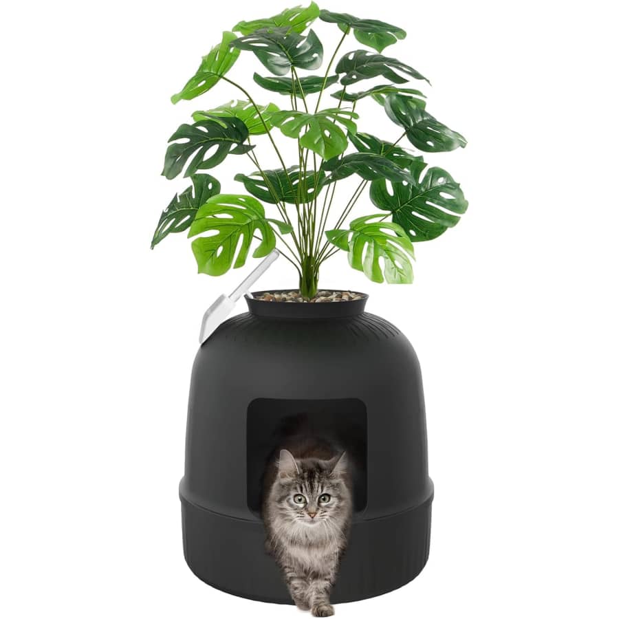 Lifewit Cat Litter Box with Faux Plant & Scoop: $60 Lifewit Cat Litter Box with Faux Plant & Scoop: $60