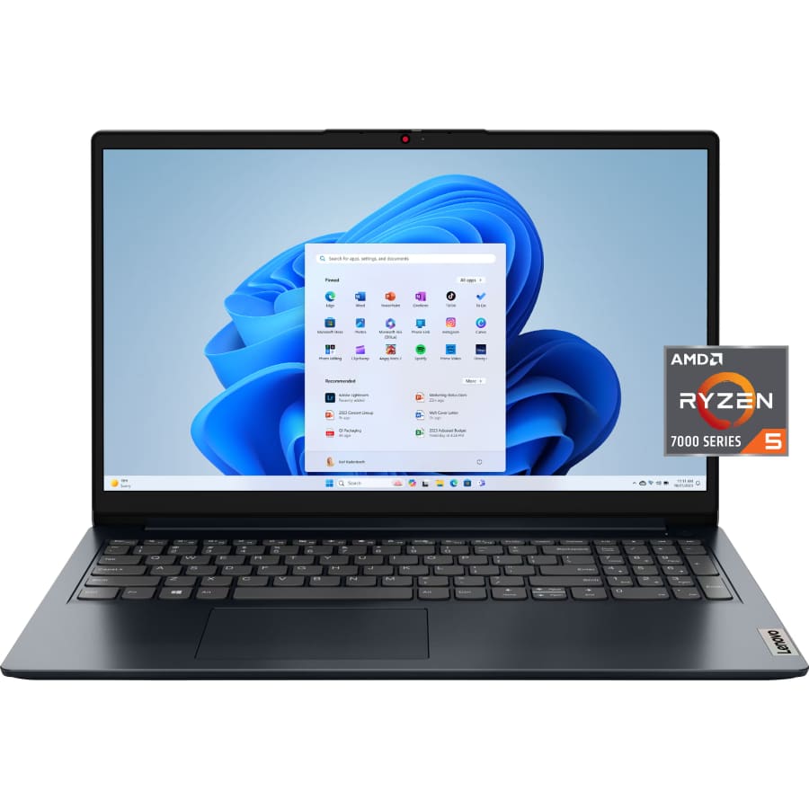 Lenovo Ideapad 1 Ryzen 5 15.6" Laptop: $300
