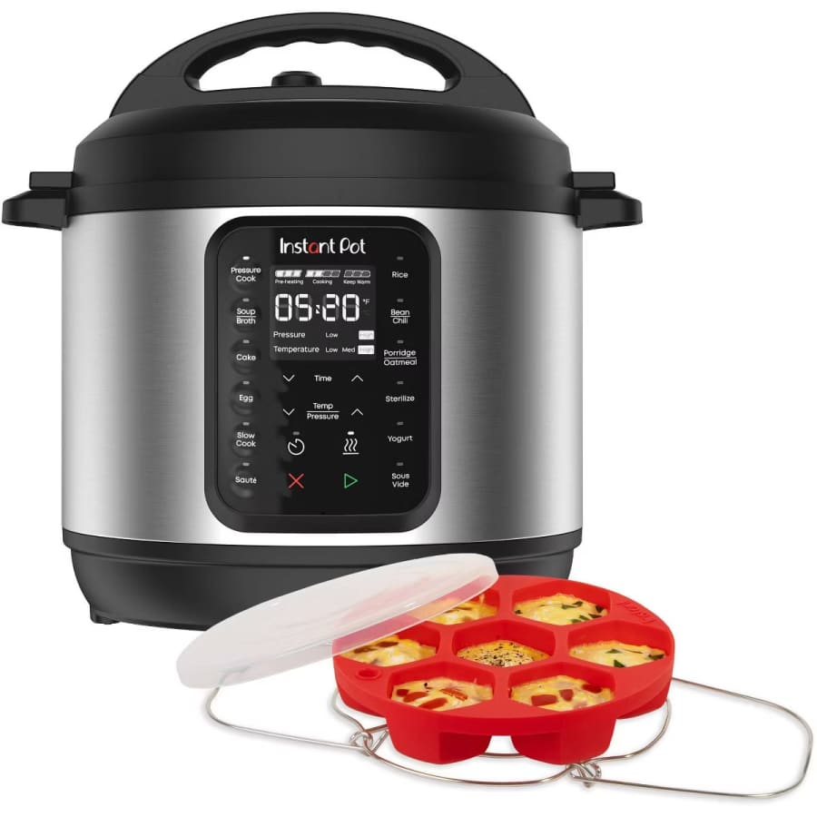 Instant Pot 6-Quart 9-in-1 Pressure Cooker Bundle: $60