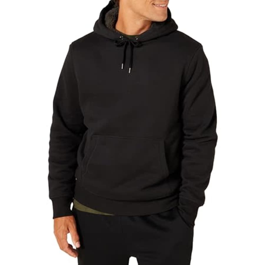 Amazon Essentials Men's Sherpa Pullover Hoodie: $24 w/ Prime Amazon Essentials Men's Sherpa Pullover Hoodie: $24 w/ Prime