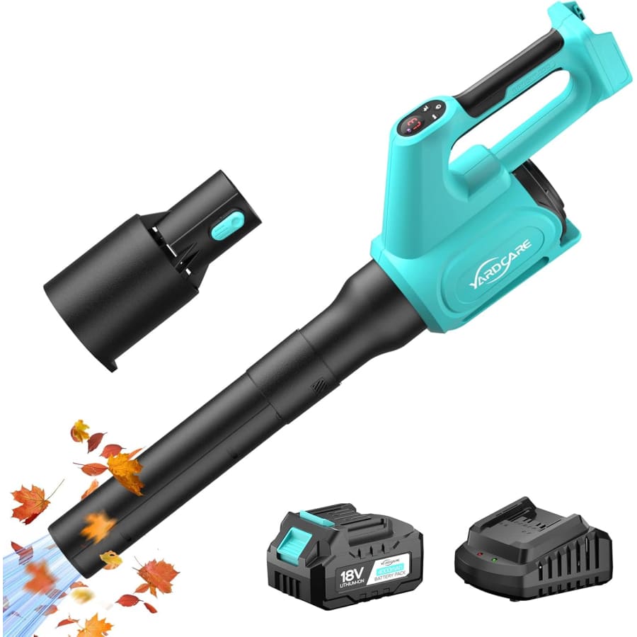 Yardcare Cordless Leaf Blower with Battery and Charger: $36.09