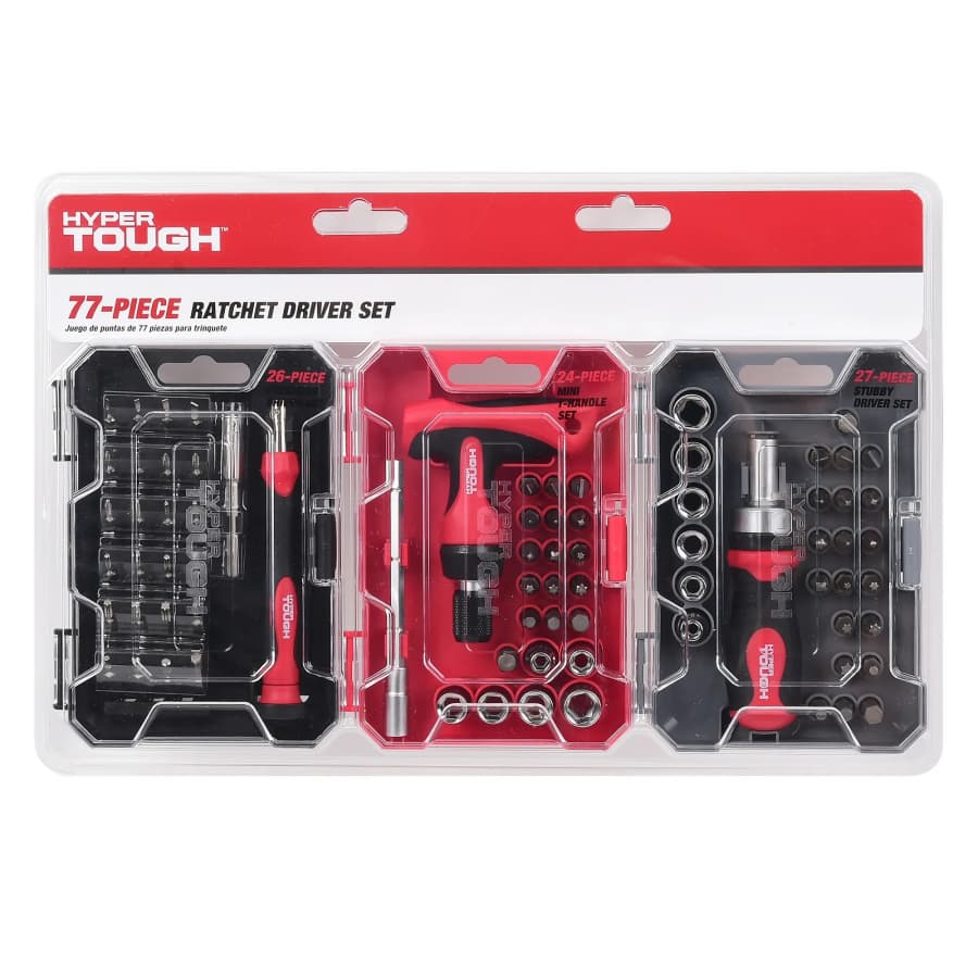 Hyper Tough 77-Piece Ratchet Driver Set: $15 Hyper Tough 77-Piece Ratchet Driver Set: $15