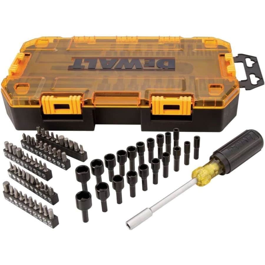 DeWalt 71-Piece Screwdriver Bit Set with Nut Drivers: $24