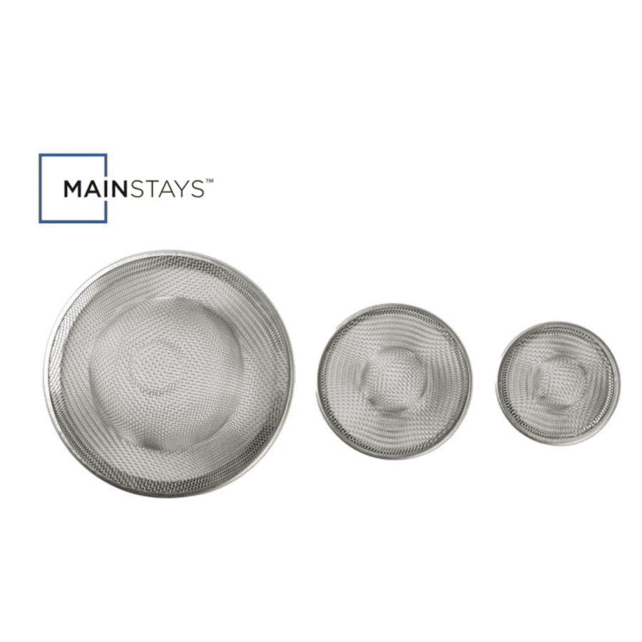 Mainstays Stainless Steel Mesh Drain Strainers 3-Pack: $5