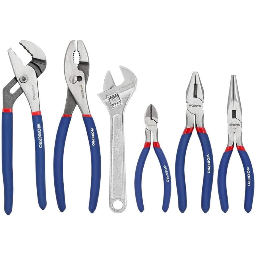 WorkPro 6-Piece Large Pliers & Wrench Set: $20