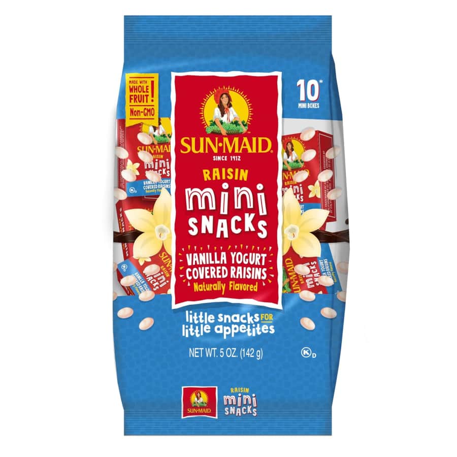 Sun-Maid Vanilla Yogurt Coated Raisins Mini Snack 10-Pack: $1.99 via Sub & Save Sun-Maid Vanilla Yogurt Coated Raisins Mini Snack 10-Pack: $1.99 via Sub & Save