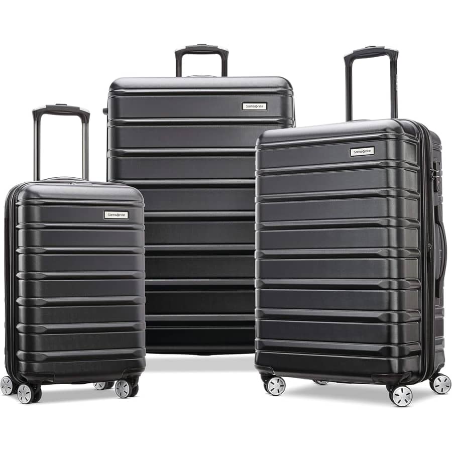 Samsonite Omni 2 3-Piece Hardside Expandable Spinner Luggage: $226