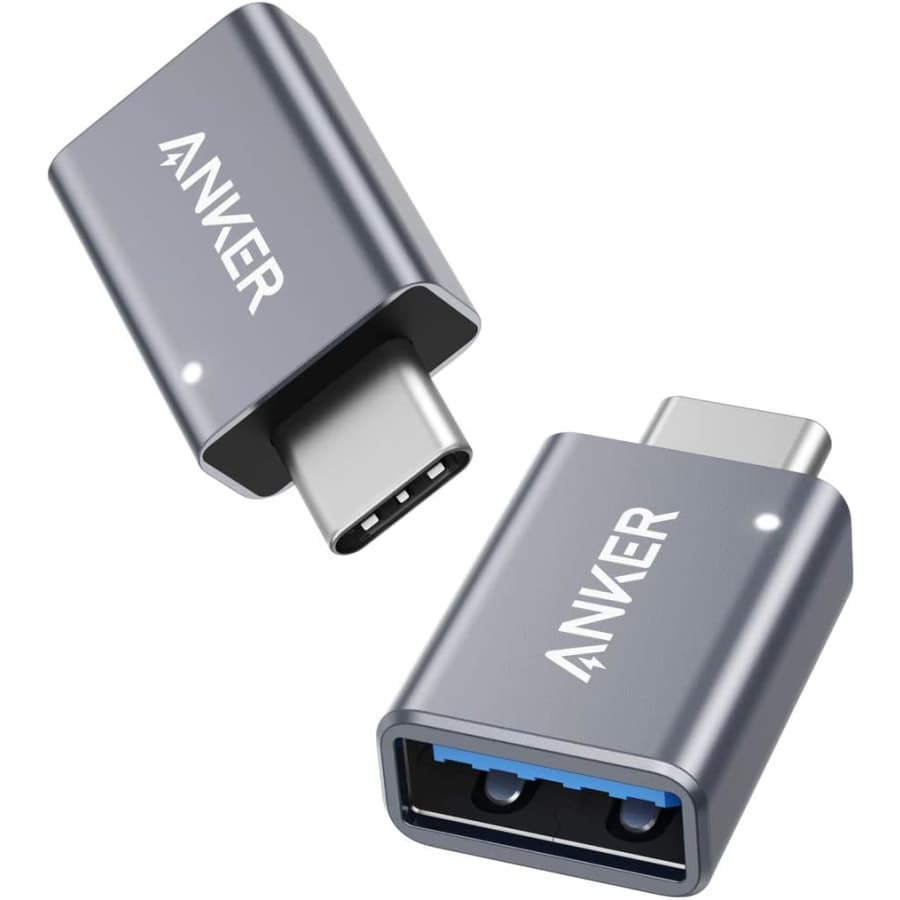 Anker USB-C to USB-A Adapter 2-Pack: $8.99