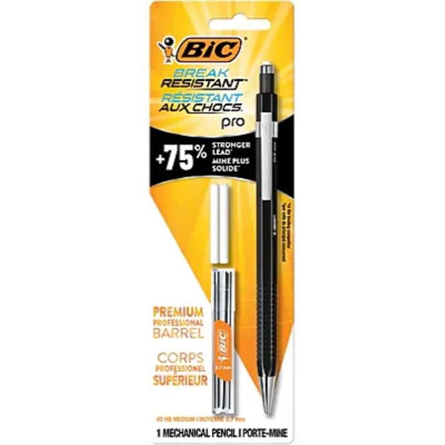 BIC Break-Resistant Pro #2 Hard Lead Mechanical Pencil: $5.99 BIC Break-Resistant Pro #2 Hard Lead Mechanical Pencil: $5.99