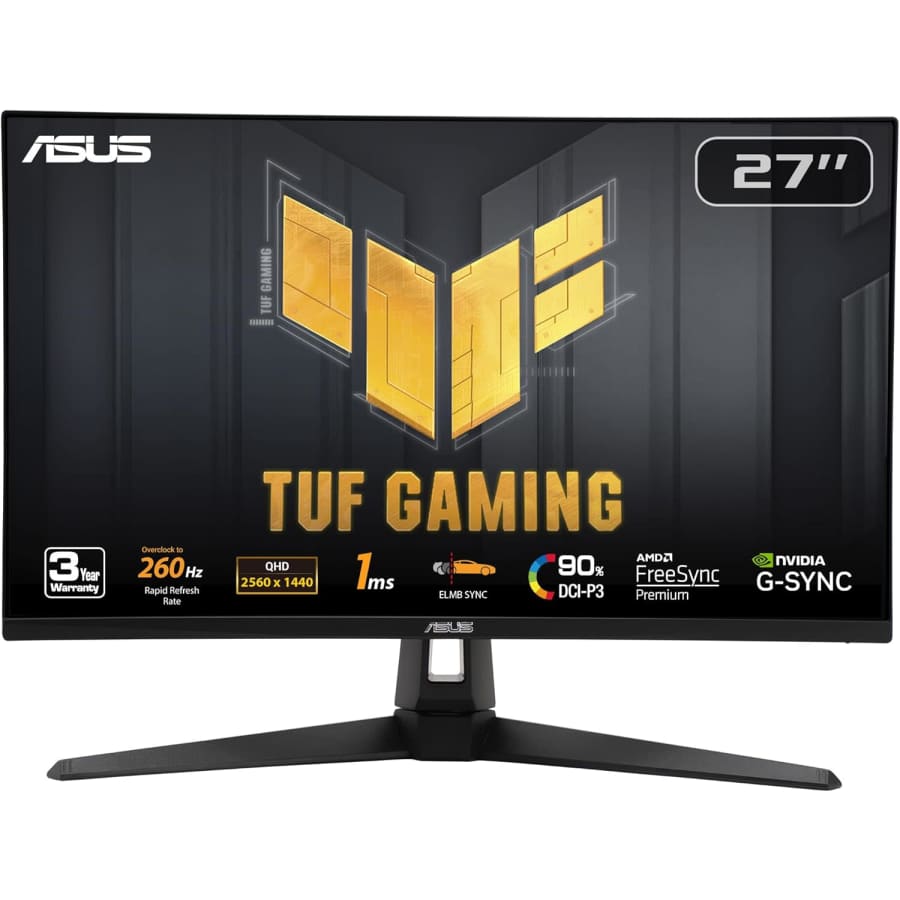 Asus TUF Gaming 27" 1440p HDR 260Hz FreeSync LED Monitor: $229