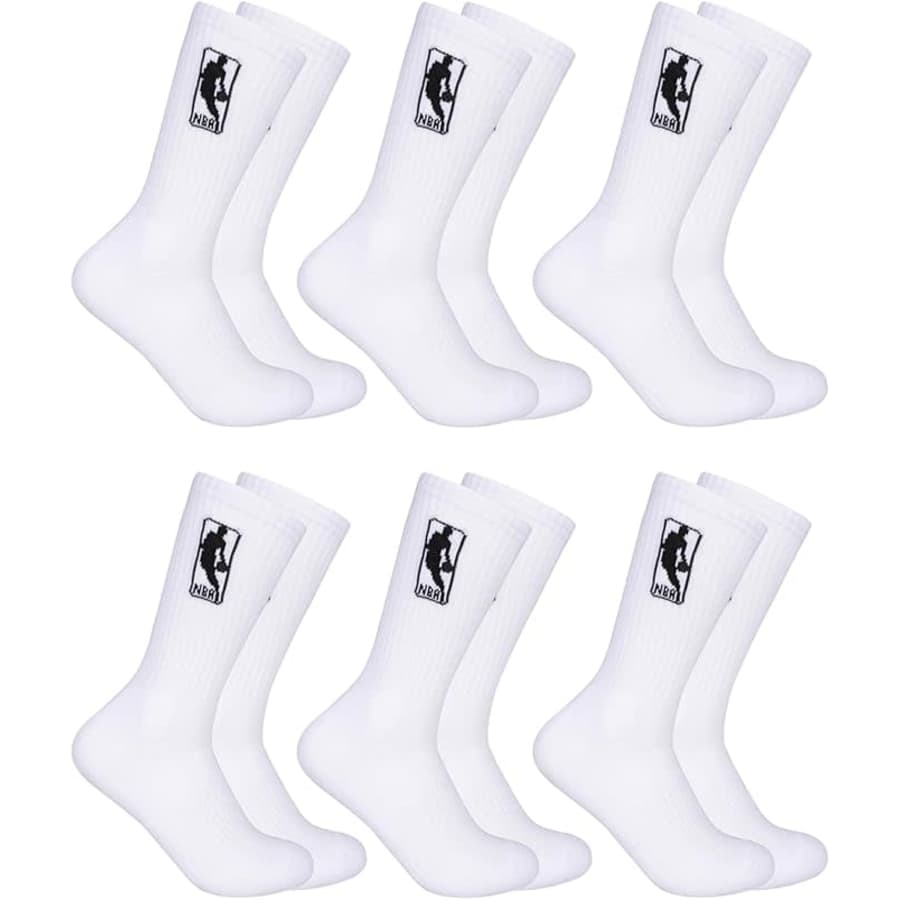 Ultra Game Men's NBA Crew Socks 6-Pack: $7 Ultra Game Men's NBA Crew Socks 6-Pack: $7