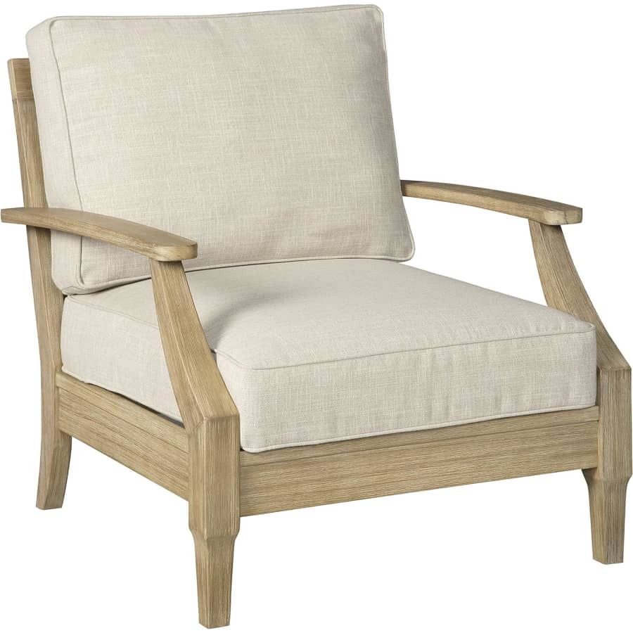 Signature Design by Ashley Clare View Outdoor Lounge Chair in Eucalyptus Wood: $399.99