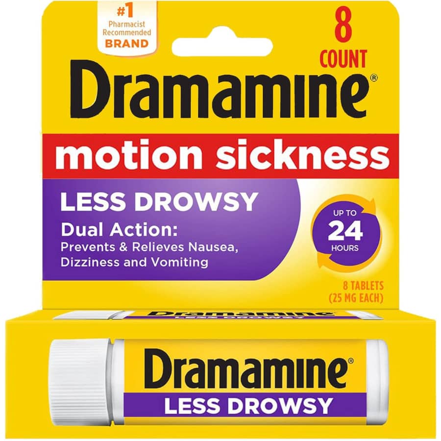 Dramamine 8-Count Original Formula Motion Sickness Relief: $2.63 via Sub & Save