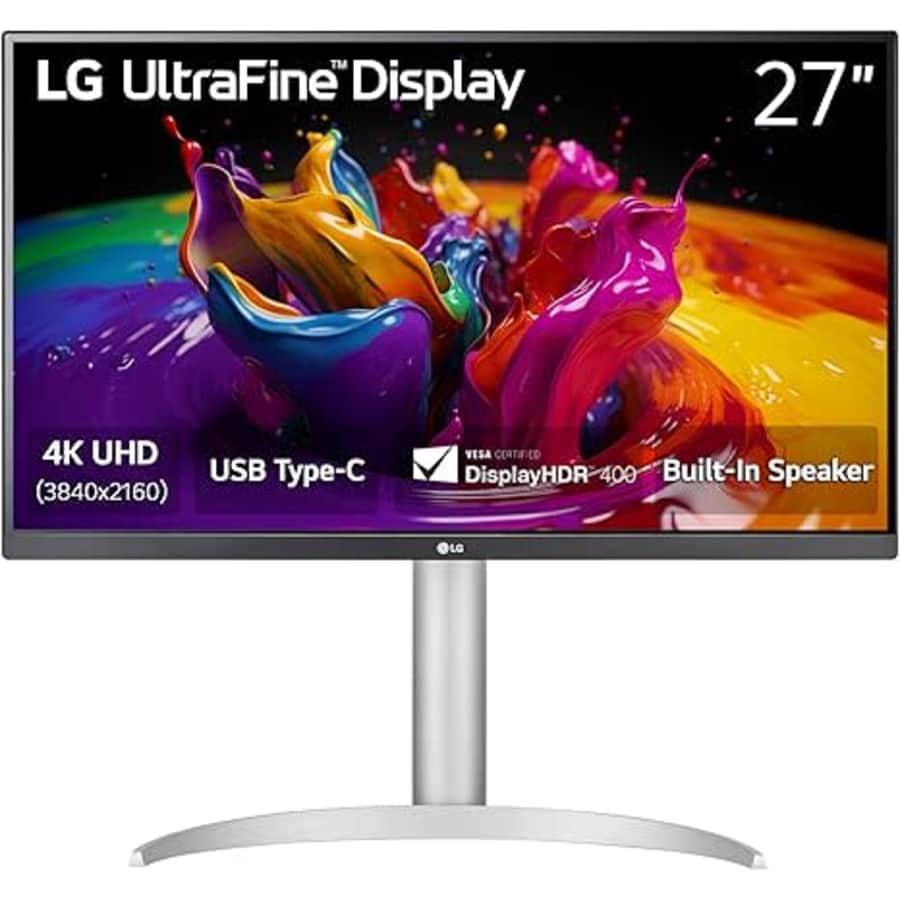 LG 27" UltraFine 4k HDR 60Hz IPS Monitor: $330