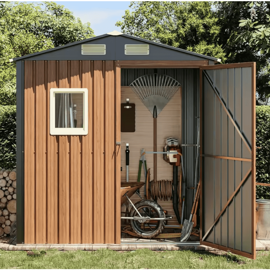 6x4-Foot Lockable Metal Garden Shed: $97... or less 6x4-Foot Lockable Metal Garden Shed: $97... or less