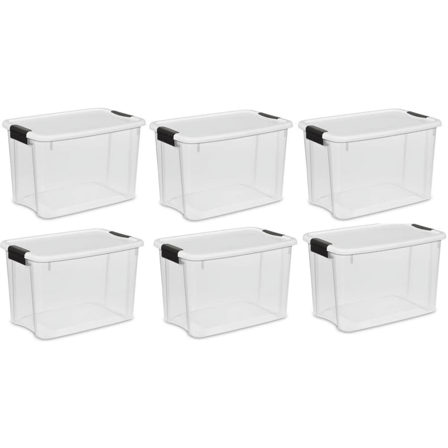 Sterilite 30-Quart Ultra-Latch Storage Box 6-Pack: $47 Sterilite 30-Quart Ultra-Latch Storage Box 6-Pack: $47