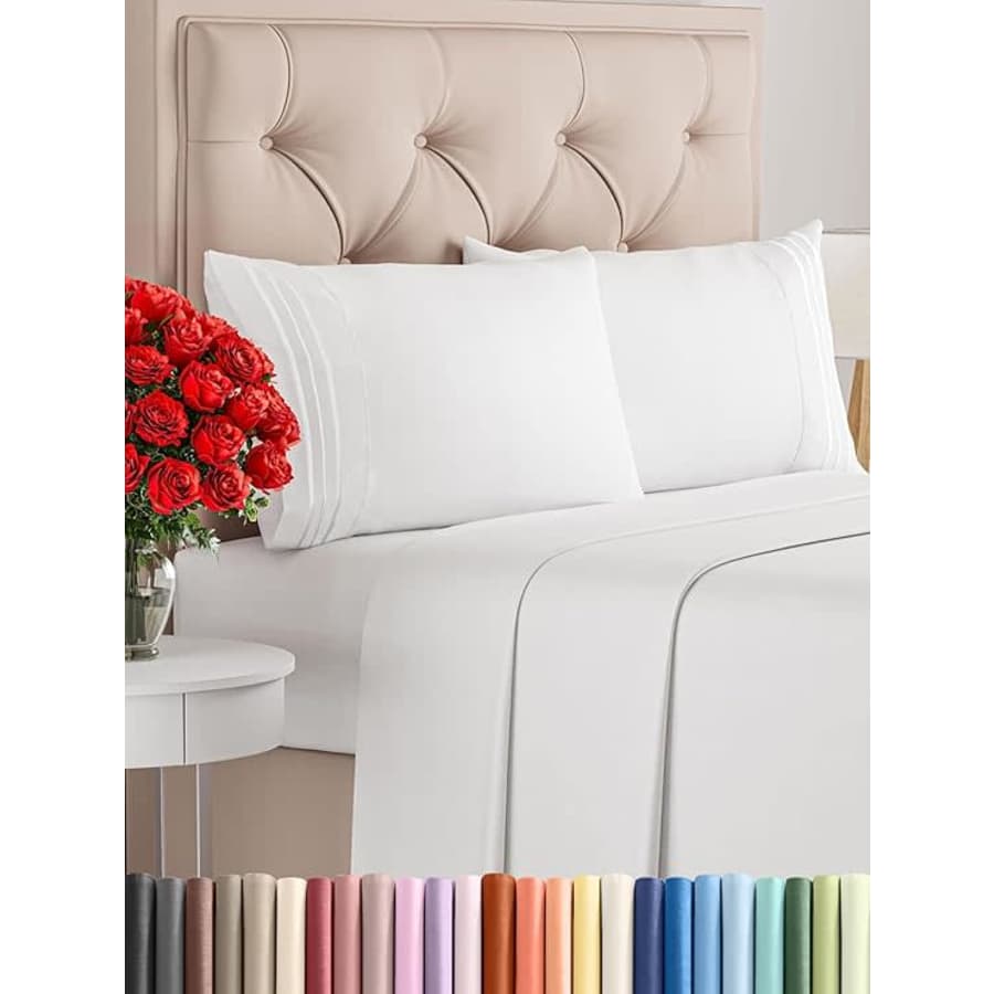 King Size 4-Piece Deep Pocket Sheet Set: $30