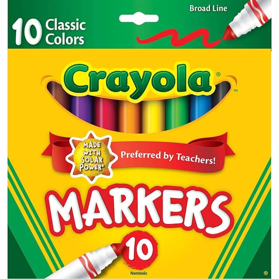 Crayola Markers 10-Pack: 99 cents