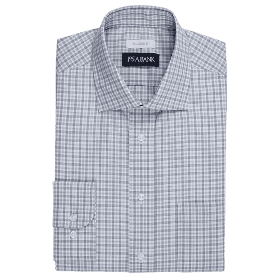 Jos. A. Bank Men's Tailored Fit Plaid Dress Shirt: $14.99