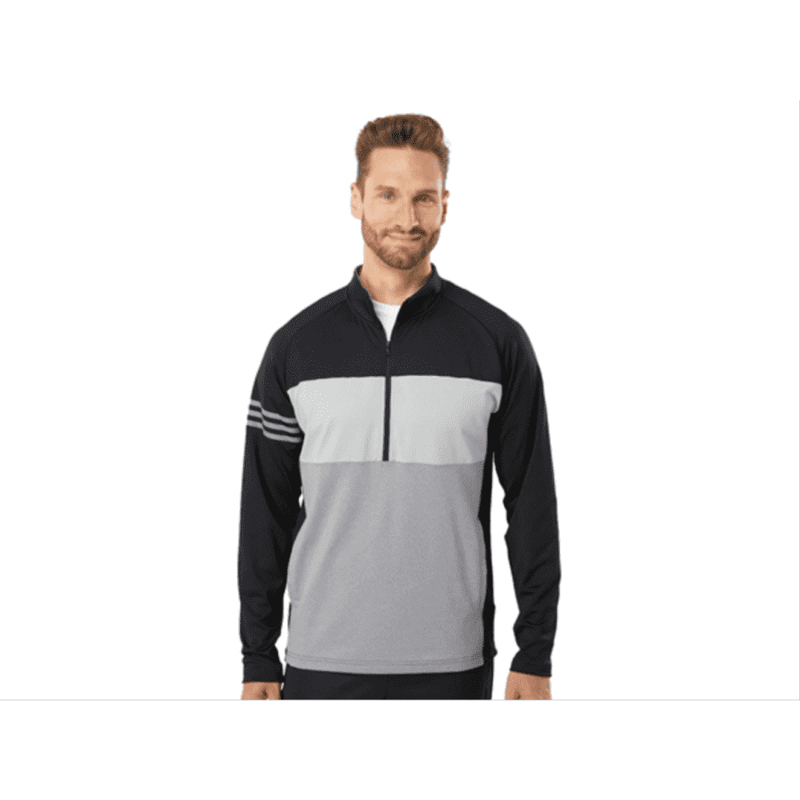 adidas Men's 3-Stripes Competition Quarter-Zip Pullover: $25
