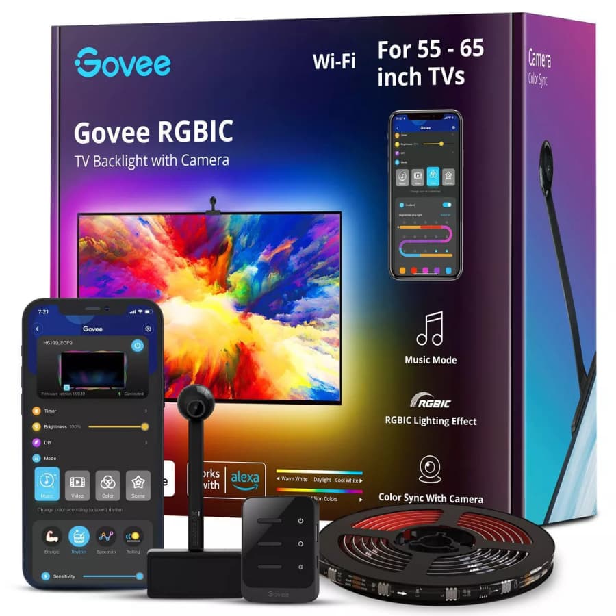 Govee DreamView T1 12.5' TV Backlight: $64 Govee DreamView T1 12.5' TV Backlight: $64