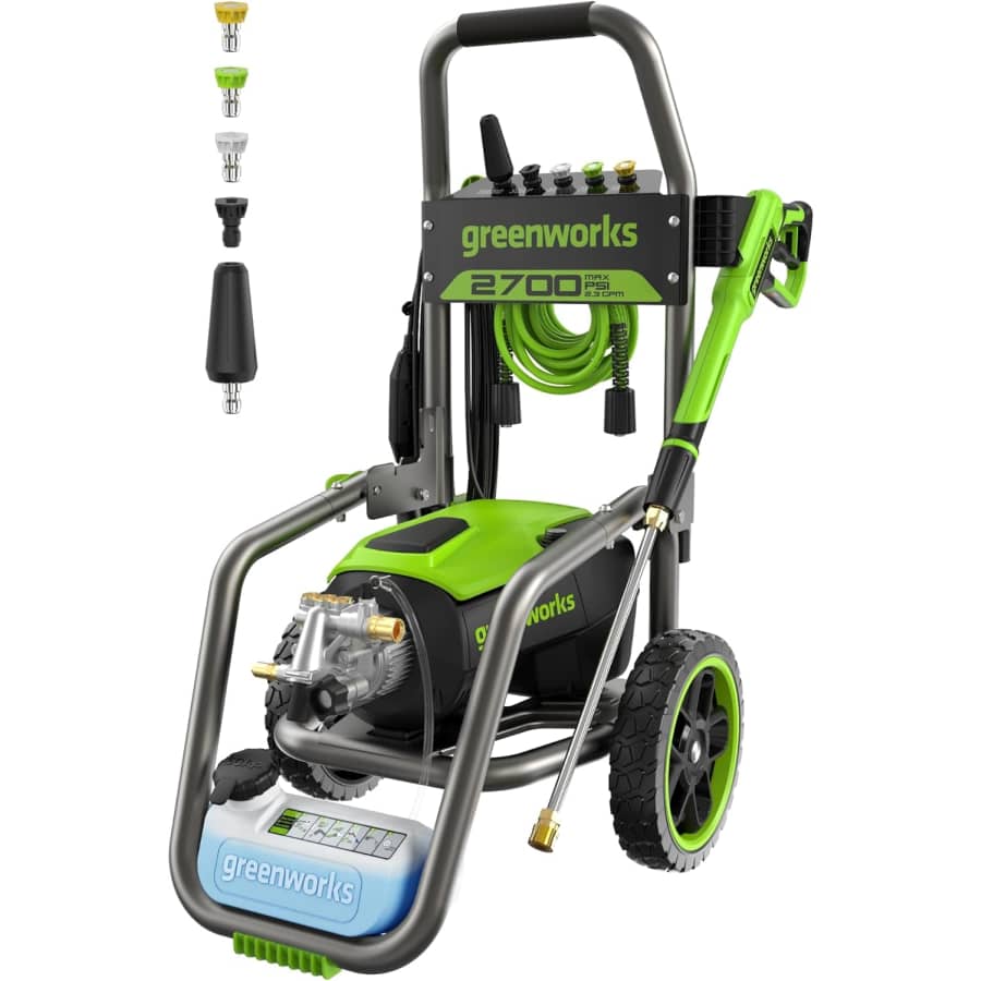 Greenworks Pro Brushless 2700 PSI 2.3 GPM Max Electric Pressure Washer: $285