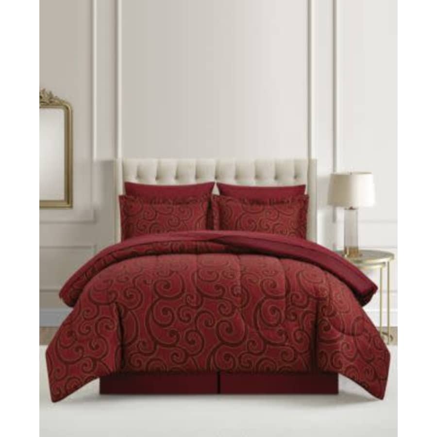 Macy's Scroll Metallic 6- or 8-Piece Comforter Sets: $29.93