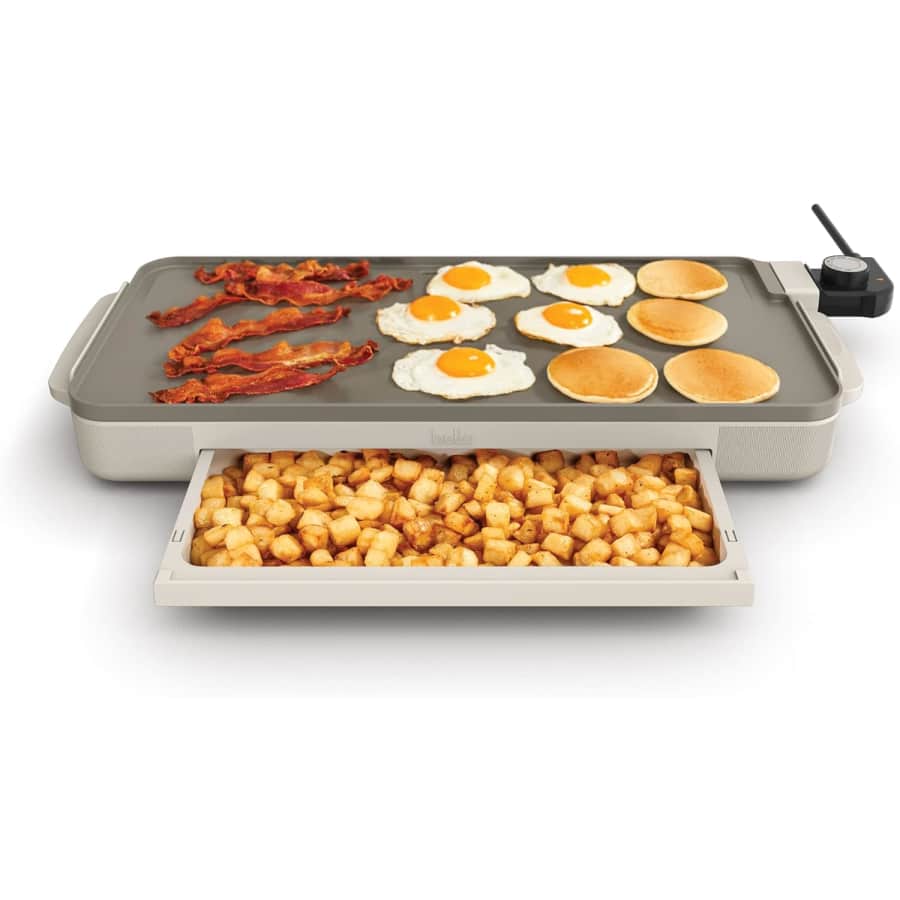 Bella 10" x 20" Electric Griddle with Warming Tray: $35